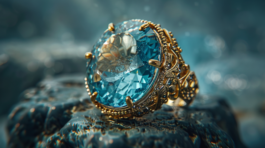 AQUAMARINE Aquamarine Ring