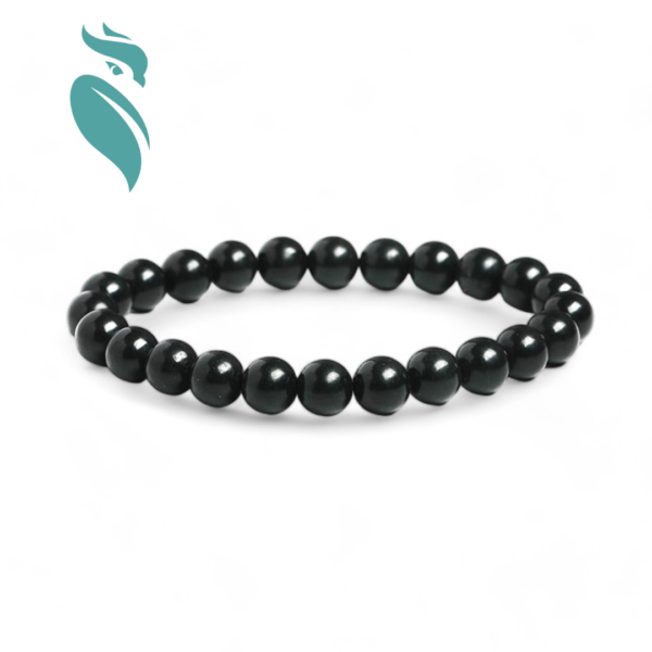 Black Shungite Magnetic Graphite Beaded Bracelet