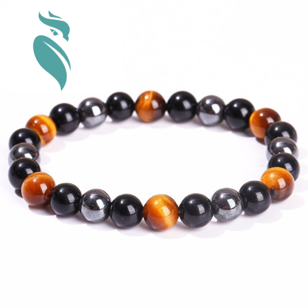 Yellow Tiger Eye | Dark Blue Tiger Eye|5A Hematite Stone Beaded Bracelet