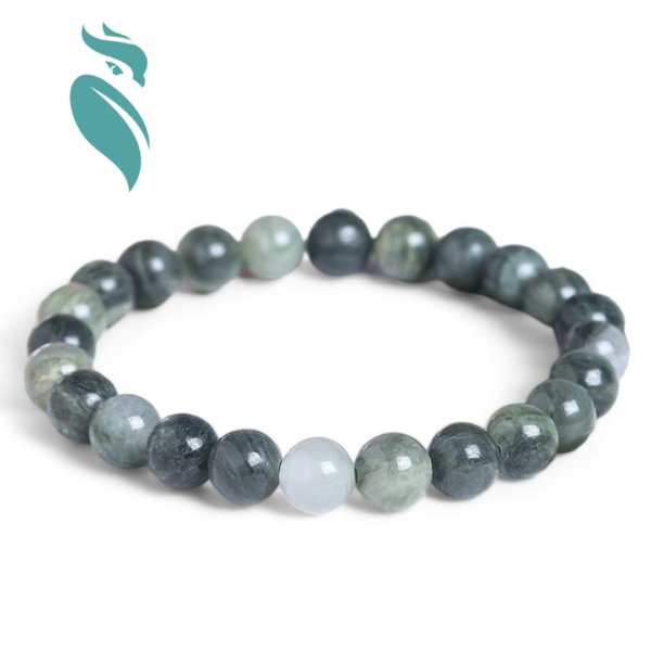 Natural Smaragdite Green Jasper Bead Bracelet