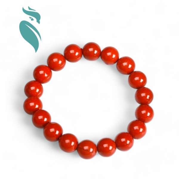 5A Red Jasper Beaded Bracelet