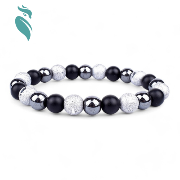 Natural Black Obsidian Hematite Tiger Eye Beads Bracelets - Image 4