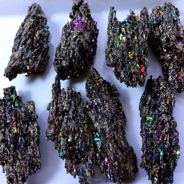 Natural colorful ore small silicon carbide mineral crystals - Image 3