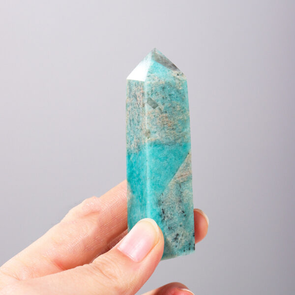 Natural Crystal Amazonite Four-edged Single Point - Image 3