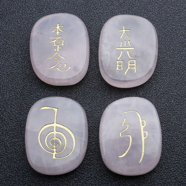 Four Stones Reiki Symbol Flat Oval - Image 2