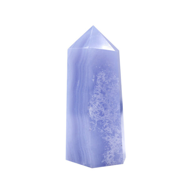 Natural Crystal Column Power Stone Blue Pattern Agate Hexagonal Single Point - Image 2