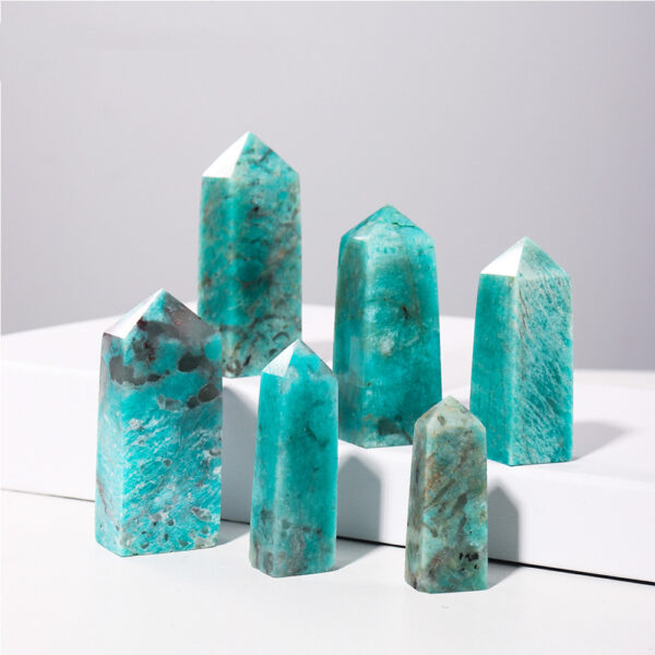 Natural Crystal Amazonite Four-edged Single Point - Image 2